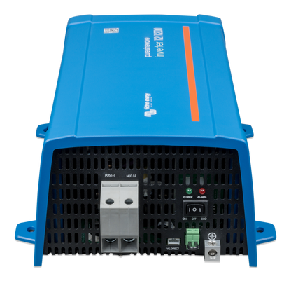 VICTRON Phoenix Inverter 12/1200 230V VE.Direct SCHUKO shown in angle view