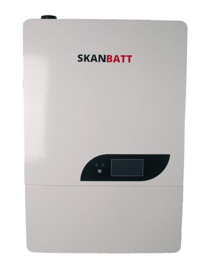 Skanbatt Powerwall Lifepo4 51,2V 100Ah - 5,120Kwt - Wifi shown in angle view