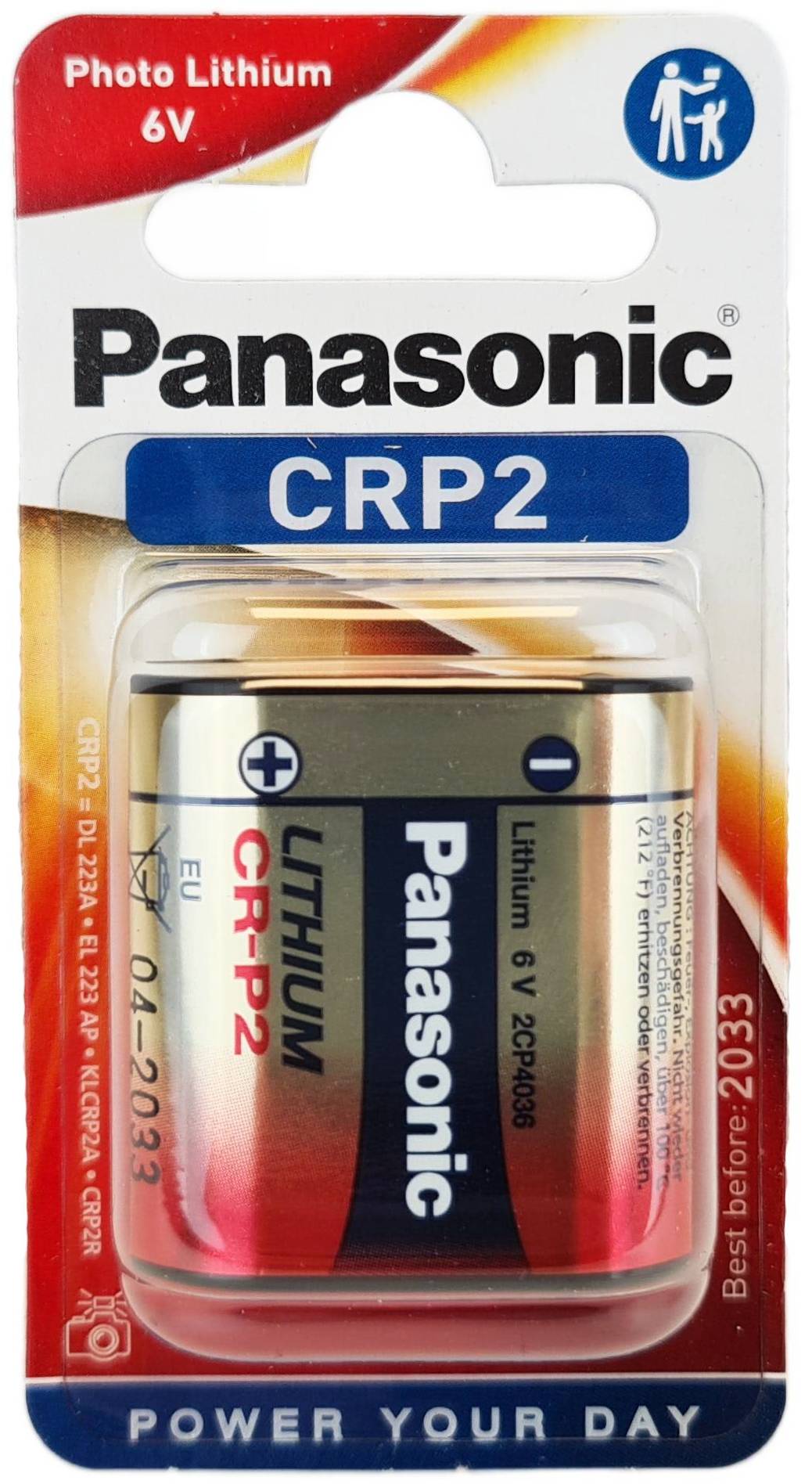 PANASONIC Stavbatteri CRP2 6V