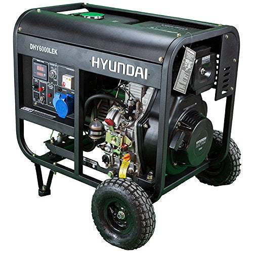 HYUNDAI DHY6000LEK Strømaggregat 5300W - Elektrisk start - Diesel - Image 1