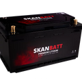 SKANBATT Premium Lithium - 12V 178Ah 160A BMS - 354x176x187mm - Bluetooth - Heat - 8 Års garanti