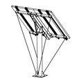 Bakkestativ Til Solcelle 2X300/350/400W Etc
