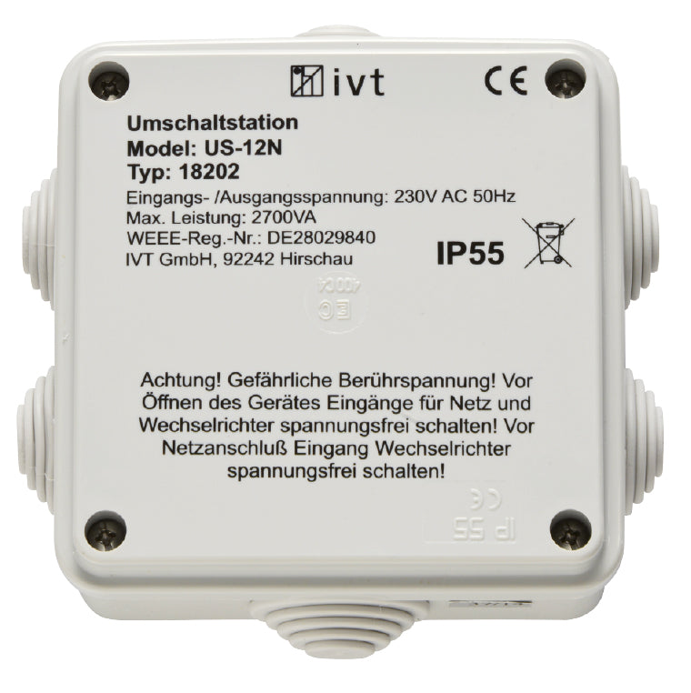 IVT Transfer Switch 2700VA US-12N - Image 1