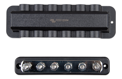 Victron Busbar 250A 6P + Deksel shown in angle view