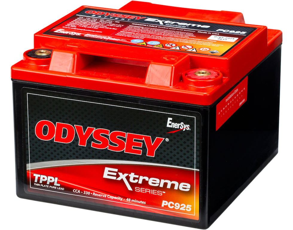 ODYSSEY PC925 AGM Batteri 12V 28AH 330CCA (169x179x128mm) +høyre - Image 1