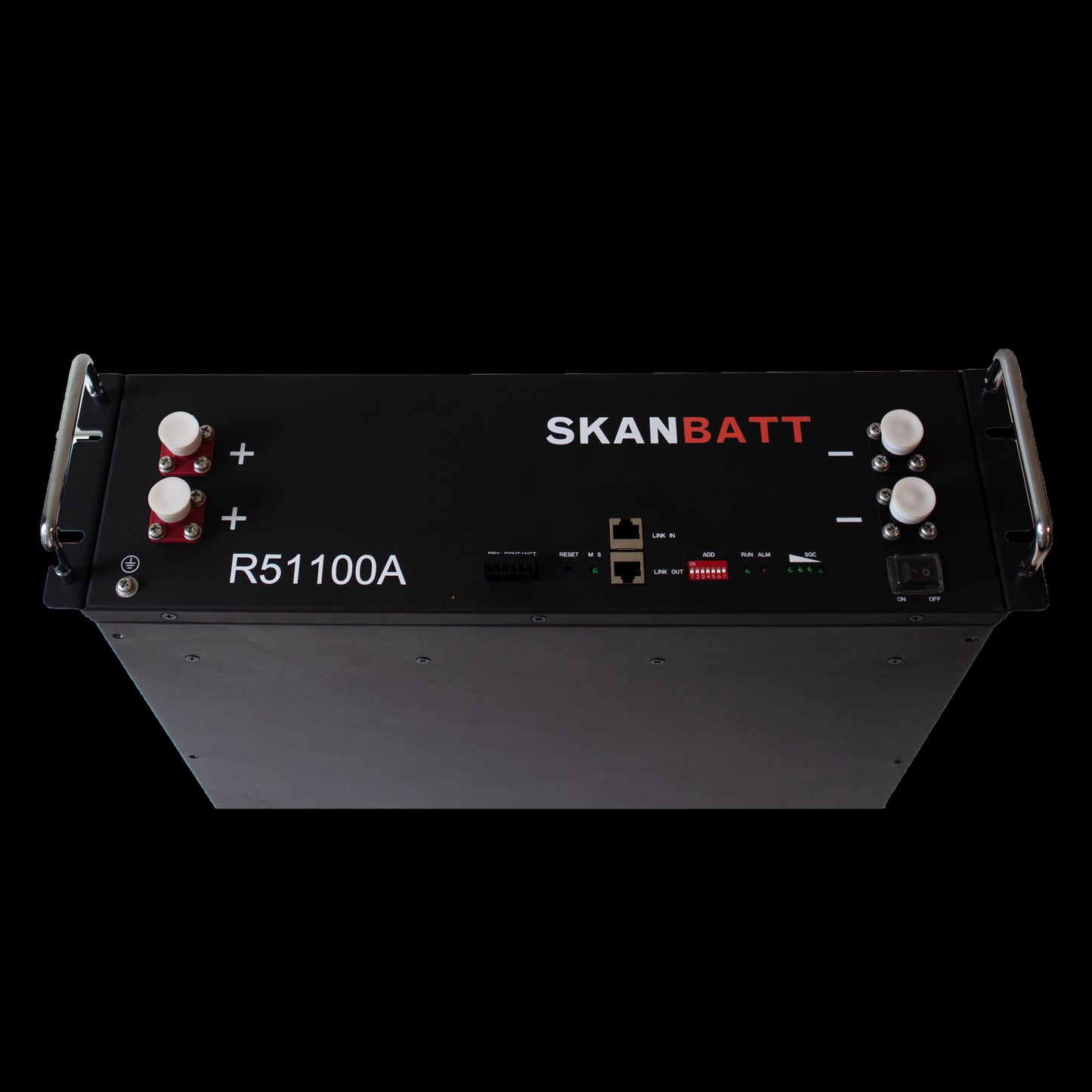 Skanbatt Lithium 3U Rackbatteri 51,2V 100Ah - 5,12Kwh - Lifepo4