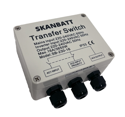 Skanbatt Transfer Switch 3600Va Us-16 shown in product view