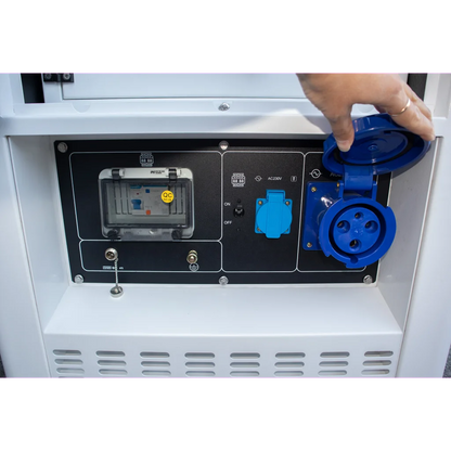 HYUNDAI DHY12000XSEm Strømaggregat 10000W 1-FAS 230V - Elektrisk start - Diesel - Forvarming - ATS - Vannkjølt shown in product view