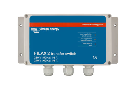 VICTRON Filax 2 Transfer Switch CE 230V/50Hz-240V/60Hz - 16A - Image 1