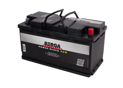 Berga Power Block Agm 12V 95Ah 850Cca label detail