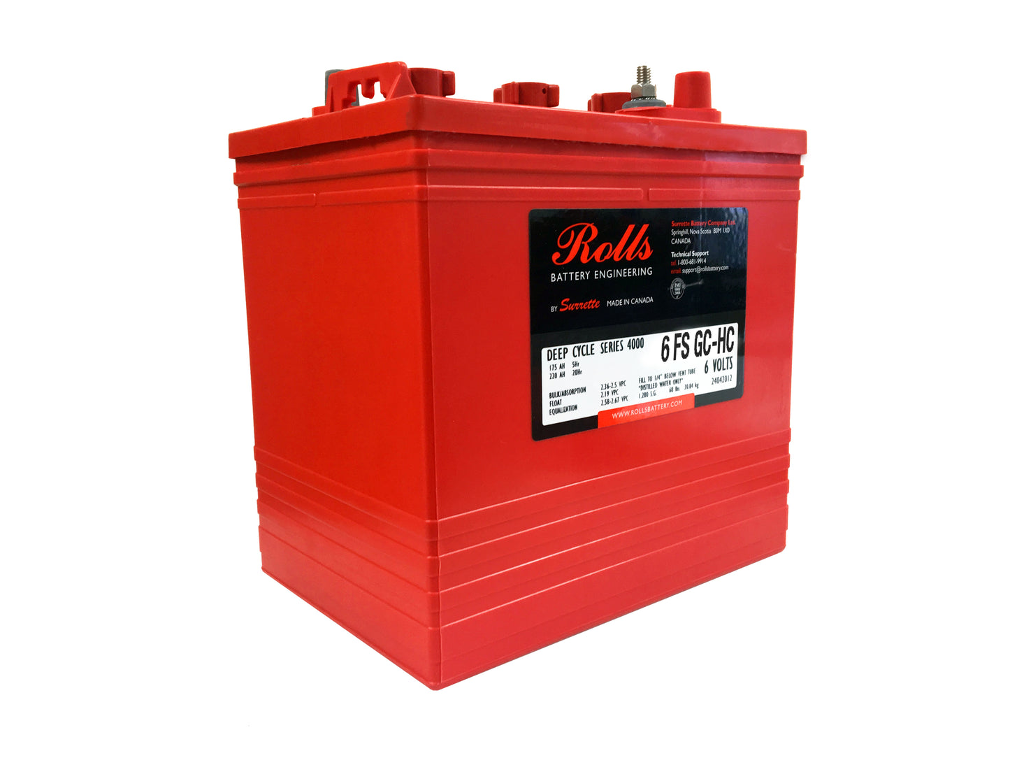 ROLLS 6-FS-GC-HC Deep Cycle Batteri 6V 235AH (259x181x279mm) - Image 1