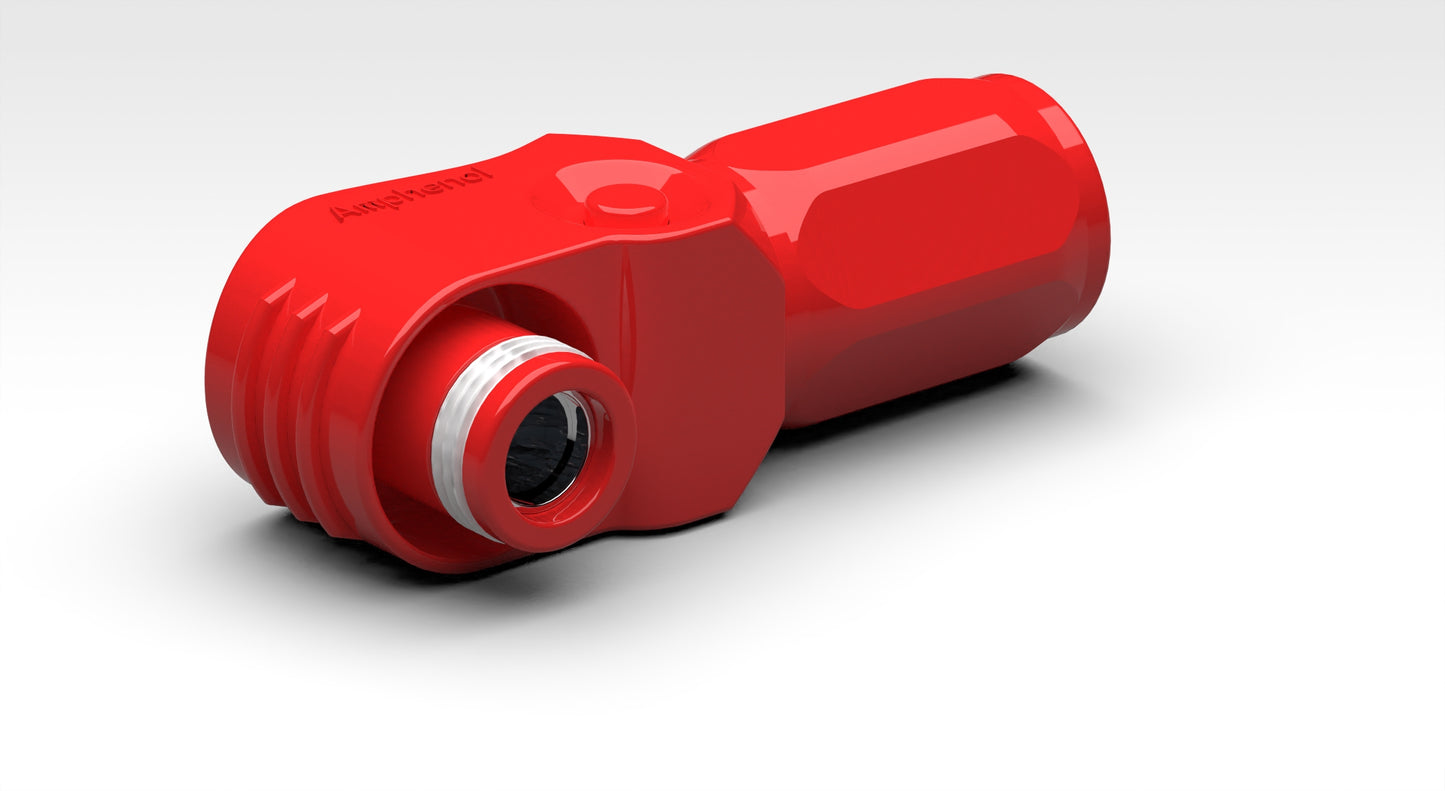 Amphenol kobling 5,7mm positiv (rød) - Image 1