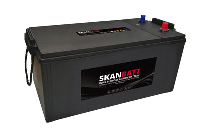 SKANBATT Dual Purpose 12V 230AH  1330CA (513x276x239mm) +L shown in product view