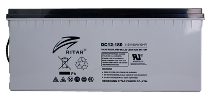 Ritar Agm Deep Cycle Batteri 12V 180Ah C10 +Høyre shown in product view image 3