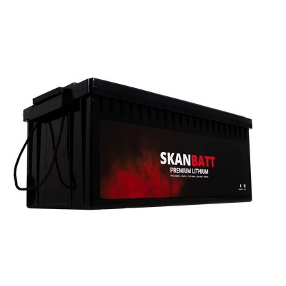 SKANBATT Premium Lithium - 12V 460Ah 200A BMS - 522x218x268mm - Bluetooth - Heat - 8 Års garanti