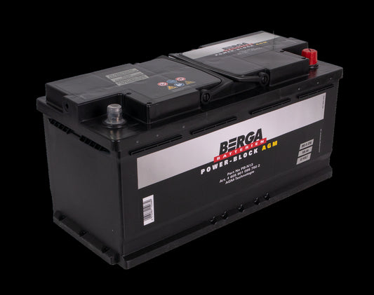 BERGA Power Block AGM 12V 105AH 950CCA (394/175/190mm) - Image 1