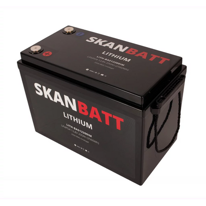 SKANBATT Lithium Batteri 12V 200AH 200A BMS (345x190x245mm)