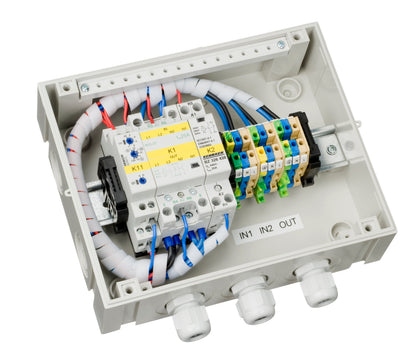 Ve Transfer Switch 5Kva, 1-Fas 200-250Vac shown in angle view