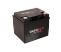SKANBATT Base Lithium - 12V 40Ah 40A BMS - 198x166x170mm - Bluetooth - 3 Års garanti