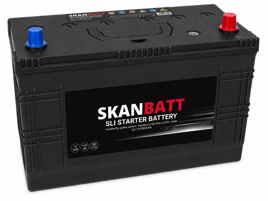 SKANBATT SLI HD Startbatteri 12V 110AH 780CCA (352x175x227mm) +R shown in product view