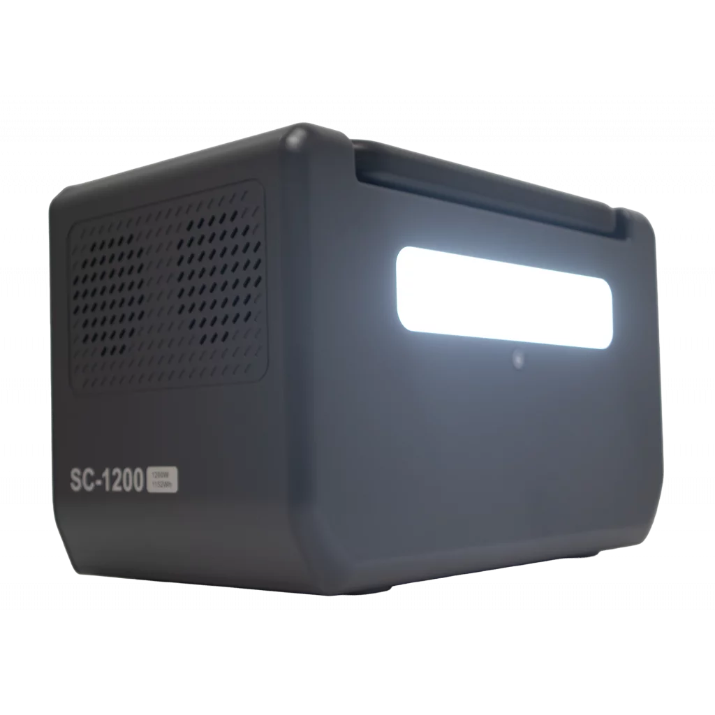 SENCI Lithium LPS 1152Wh Power Station med 1200W (2400W) sinus inverter
