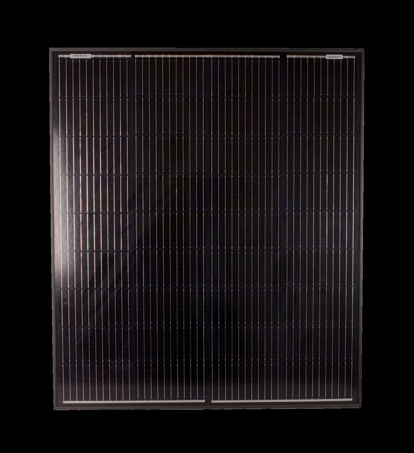 SKANBATT Solcellepanel Mono 130W Sort - 885x765x30mm - Image 1