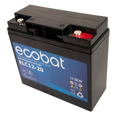 Ecobat Elc12-20 Agm Batteri 12V 20Ah (Rt12180) shown in detail view