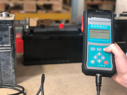 Ecobat Elektronisk Batteritester Ebt-780 M/Printer shown in angle view