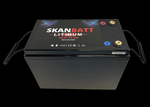 SKANBATT V2 Lithium HEAT Batteri 12V 280AH 150A BMS - Bluetooth - Image 3