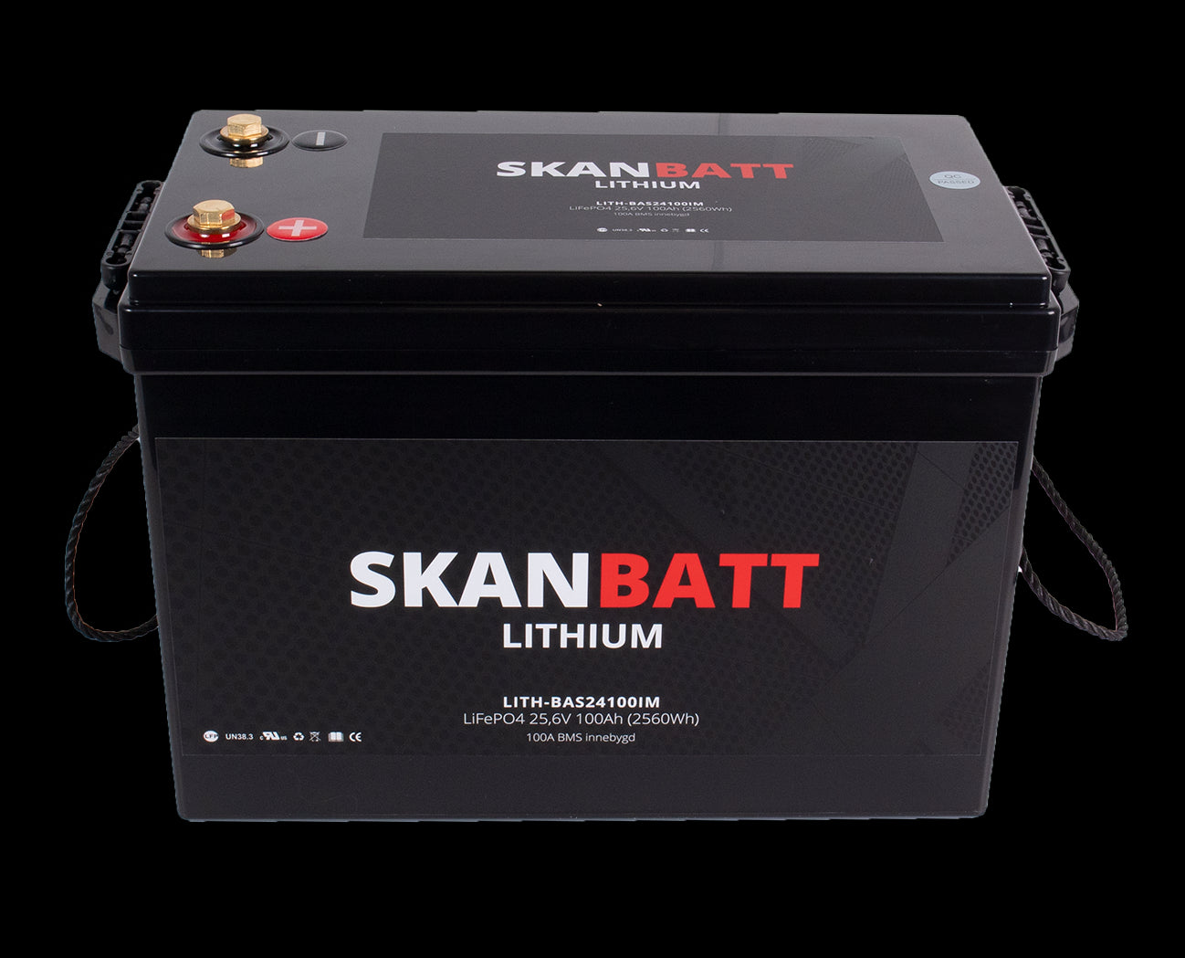 SKANBATT Lithium Batteri 24V 100Ah (LiFePO4) BMS 100A - Image 2