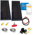 Skanbatt 158X51 - 300W (2X150W) Black Aero Komplett Kit Med Victron Bt Mppt - Slim