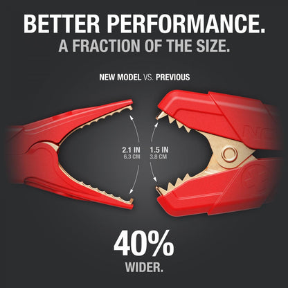 Noco Boost Hd Precision Clamps shown in angle view