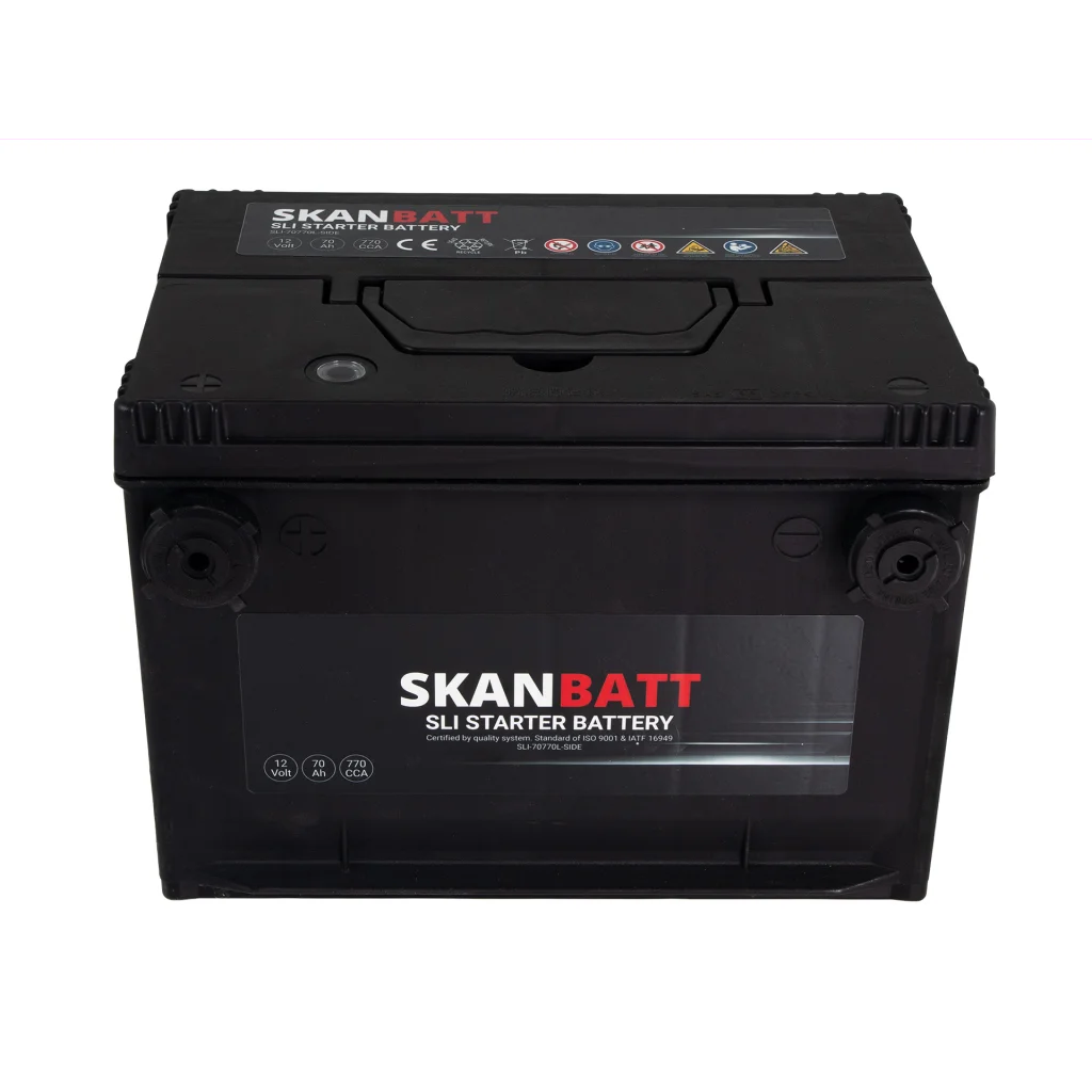 SKANBATT SLI Startbatteri 12V 70AH 770CCA (260x174x185mm) +L