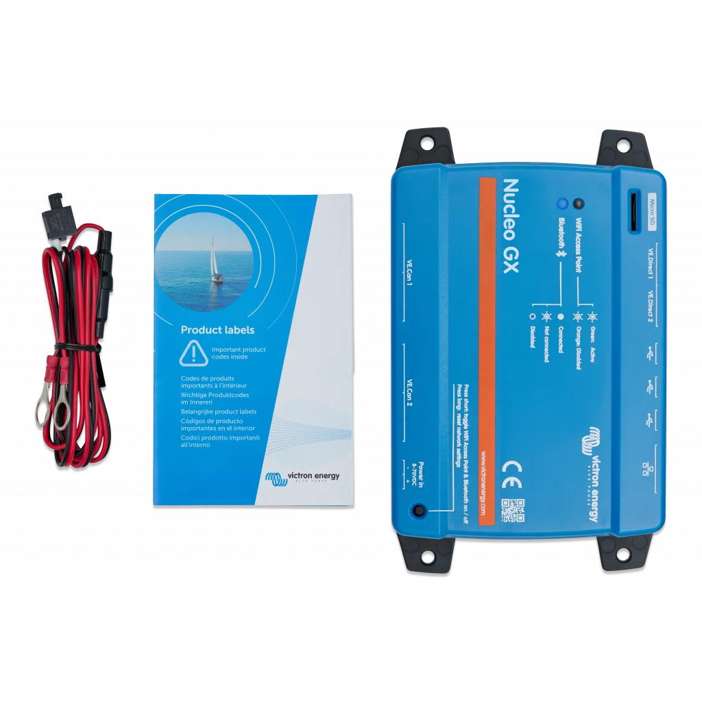 Victron Nucleo GX shown in product view