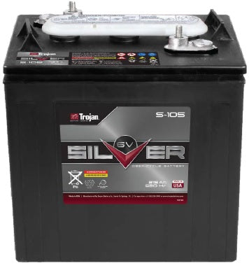 TROJAN Deep Cycle Traksjonsbatteri 6V 215AH Silver (262x181x283mm) +diagonalt (skrupol) - Image 1