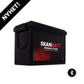 SKANBATT Premium Lithium - 24V 100Ah 100A BMS - 384x204x268mm - Bluetooth - 8 Års garanti