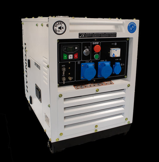 HYUNDAI DHY9000SEi Diesel Inverter Strømaggregat 6500W - Elektrisk start - Forvarming - ATS