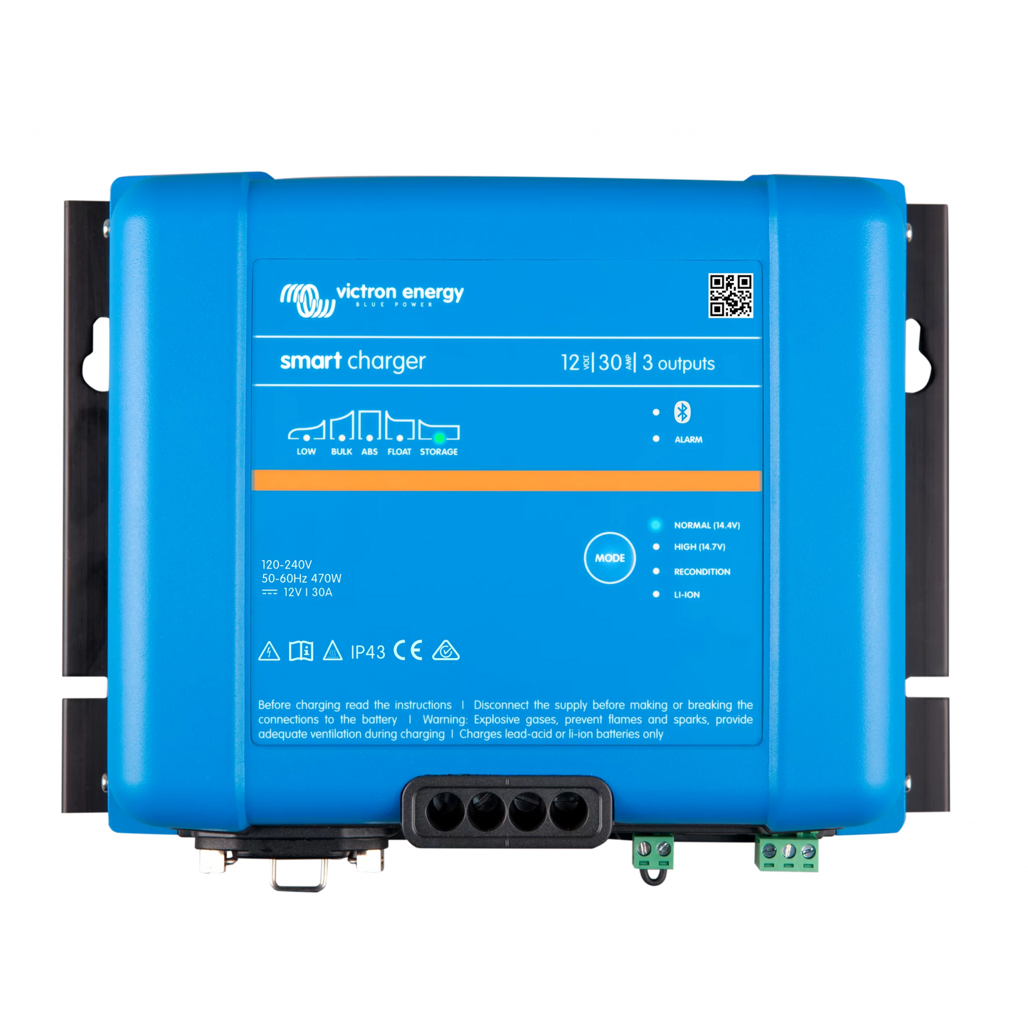 VICTRON Phoenix Smart IP43 Batterilader 12V 30A 3-kanaler 120-240V