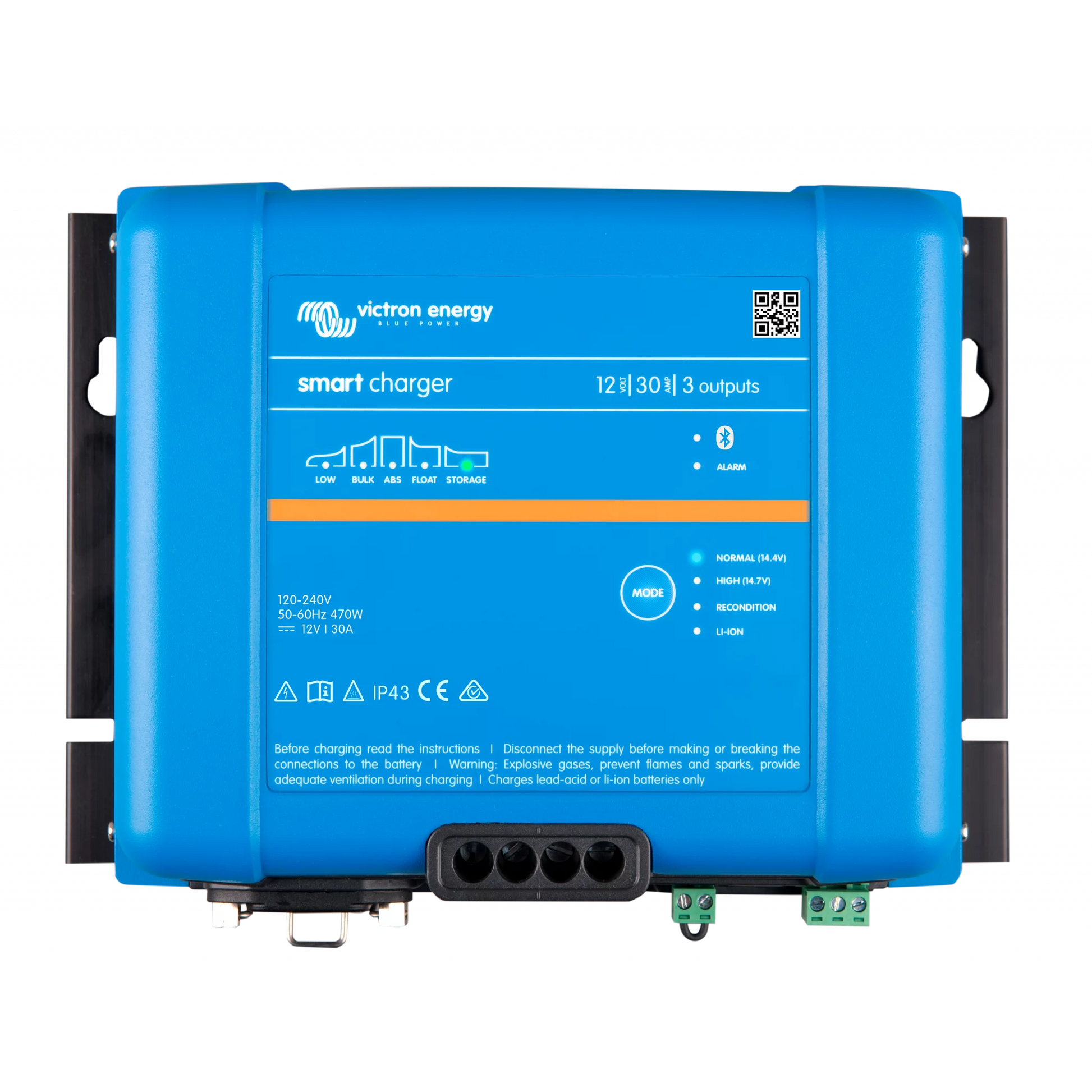 VICTRON Phoenix Smart IP43 Batterilader 12V 30A 3-kanaler 120-240V