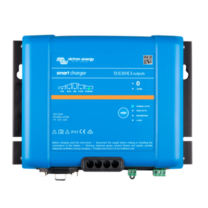 VICTRON Phoenix Smart IP43 Batterilader 12V 30A 3-kanaler 120-240V