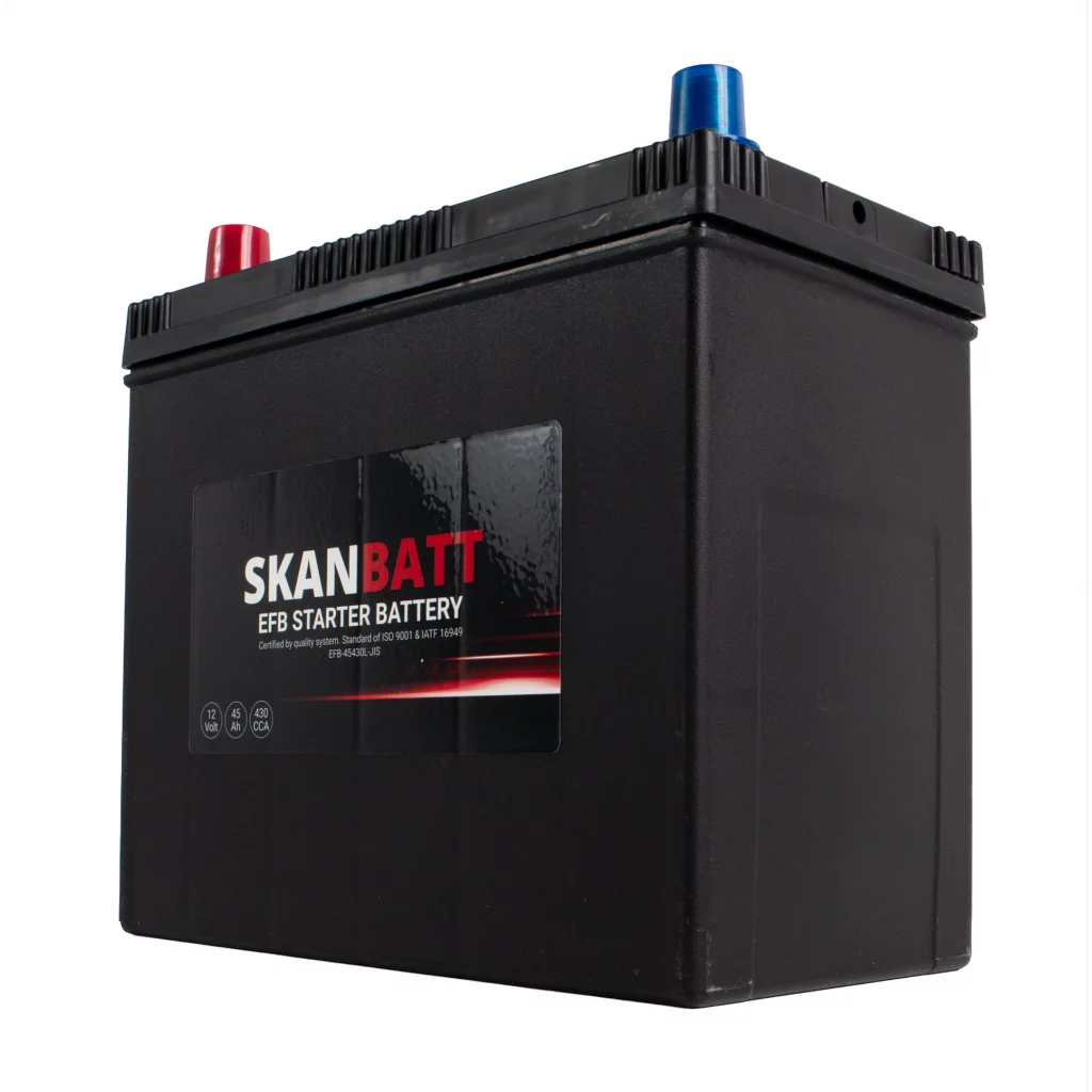 SKANBATT EFB Startbatteri 12V 45AH 430CCA (238x129x223mm) +L