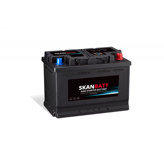 SKANBATT AGM Startbatteri 12V 70AH 720CCA +R shown in product view
