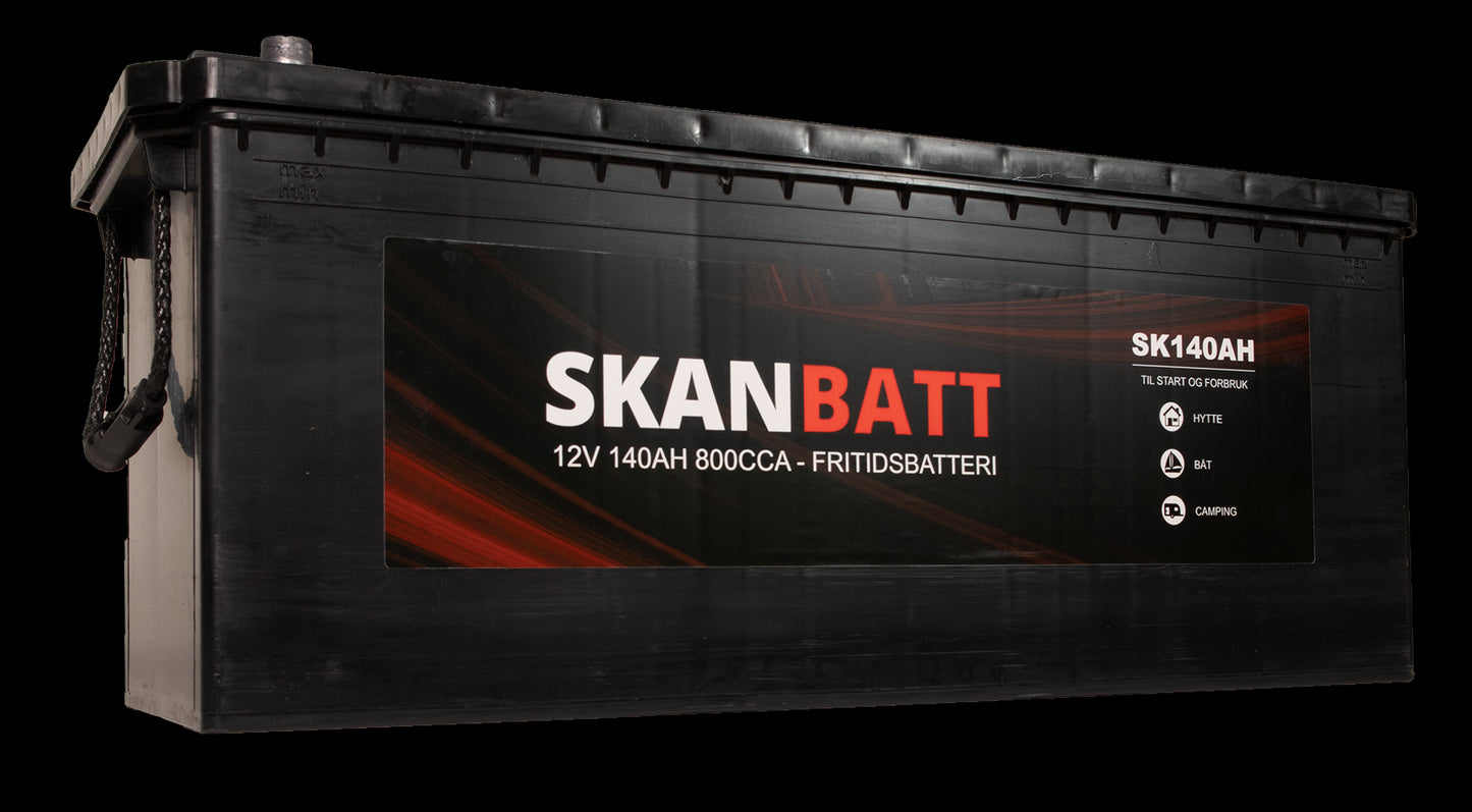 SKANBATT Fritidsbatteri 12V 140AH 800CCA (513x189x203/223mm) +venstre - Image 3
