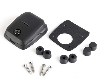 Scanstrut Ds-Hd6 Sort Dobbel Kabelgjennomføring shown in angle view