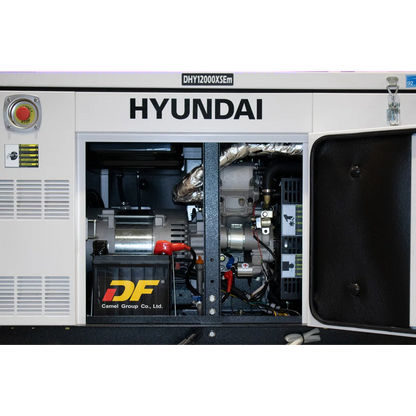 HYUNDAI DHY12000XSEm Strømaggregat 10000W 1-FAS 230V - Elektrisk start - Diesel - Forvarming - ATS - Vannkjølt shown in product view