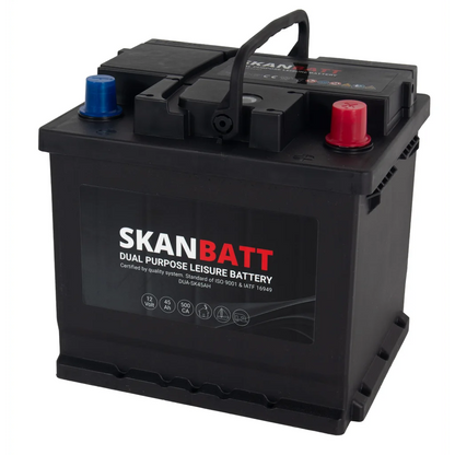 SKANBATT Dual Purpose 12V 45AH 500CA (207x175x190mm) +R