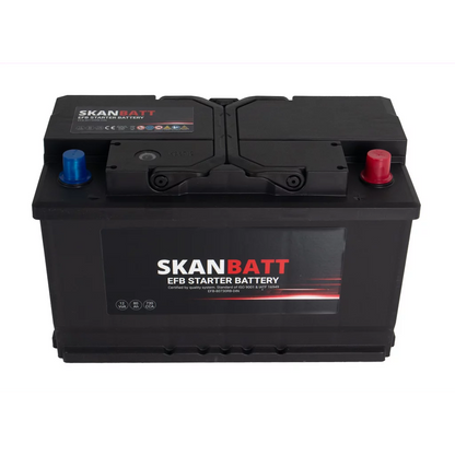 SKANBATT EFB Startbatteri 12V 80Ah 730CCA (315x175x190mm) +R
