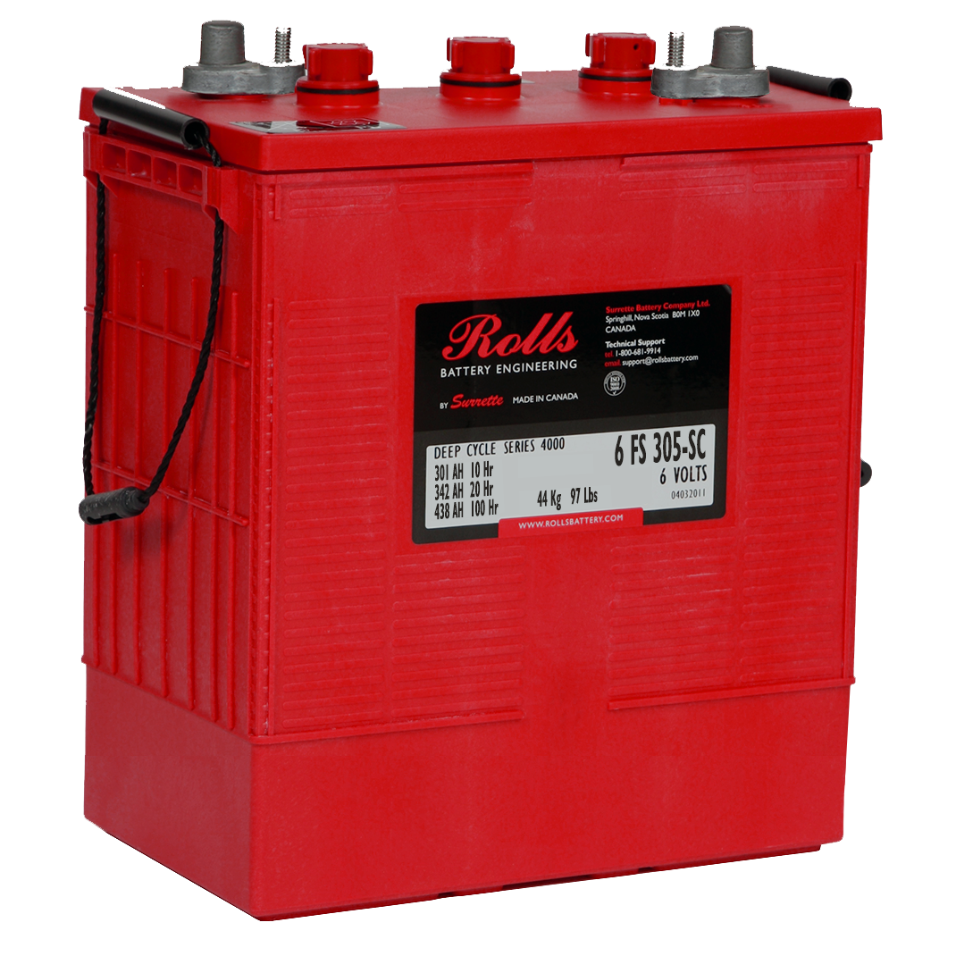 ROLLS 6-FS-305-SC Deep Cycle Batteri 6V 360AH (311x181x362mm)