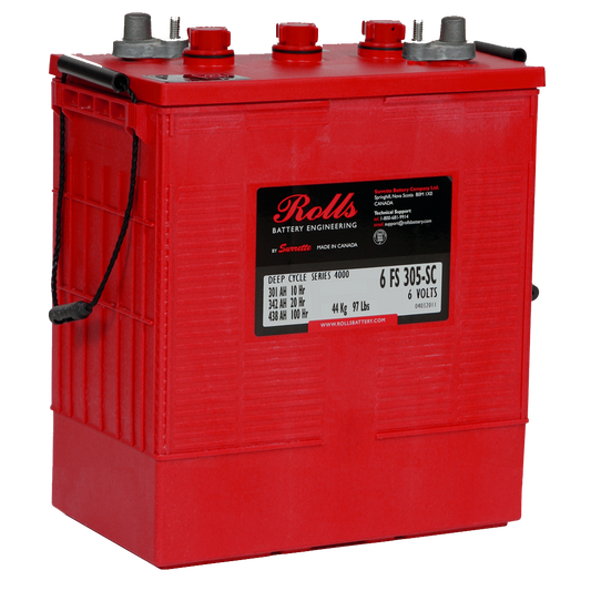 ROLLS 6-FS-305-SC Deep Cycle Batteri 6V 360AH (311x181x362mm)
