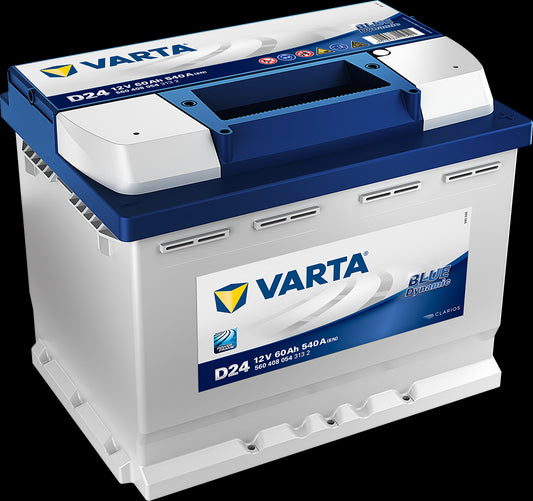 VARTA Blue Dynamic Batteri 12V 60AH 540CCA (242x175x190/190mm) +høyre D24 - Image 1